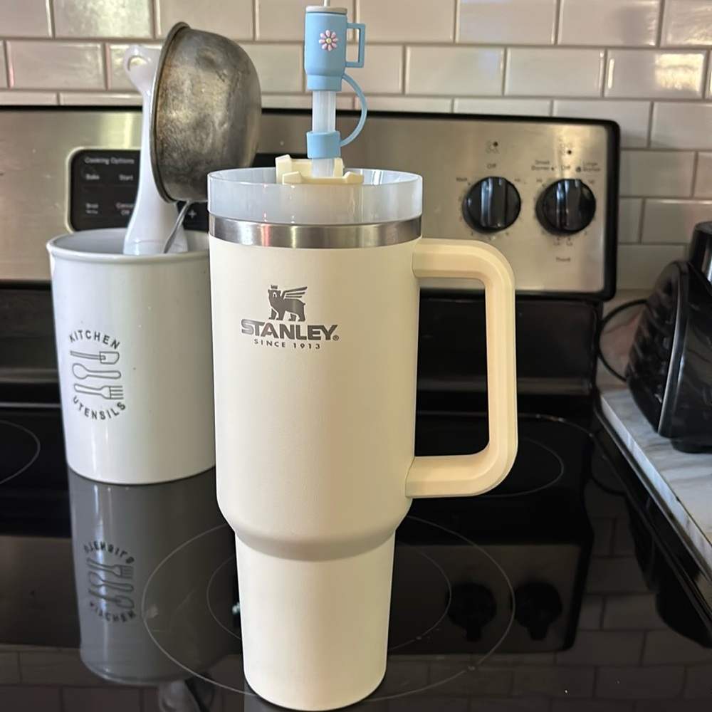 White Stanley 40oz Tumbler